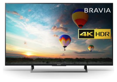 Sony XE80 49 Inch Smart 4K Ultra HD TV with HDR. Sony XE80 49 Inch Smart 4K Ultra HD TV with HDR.
